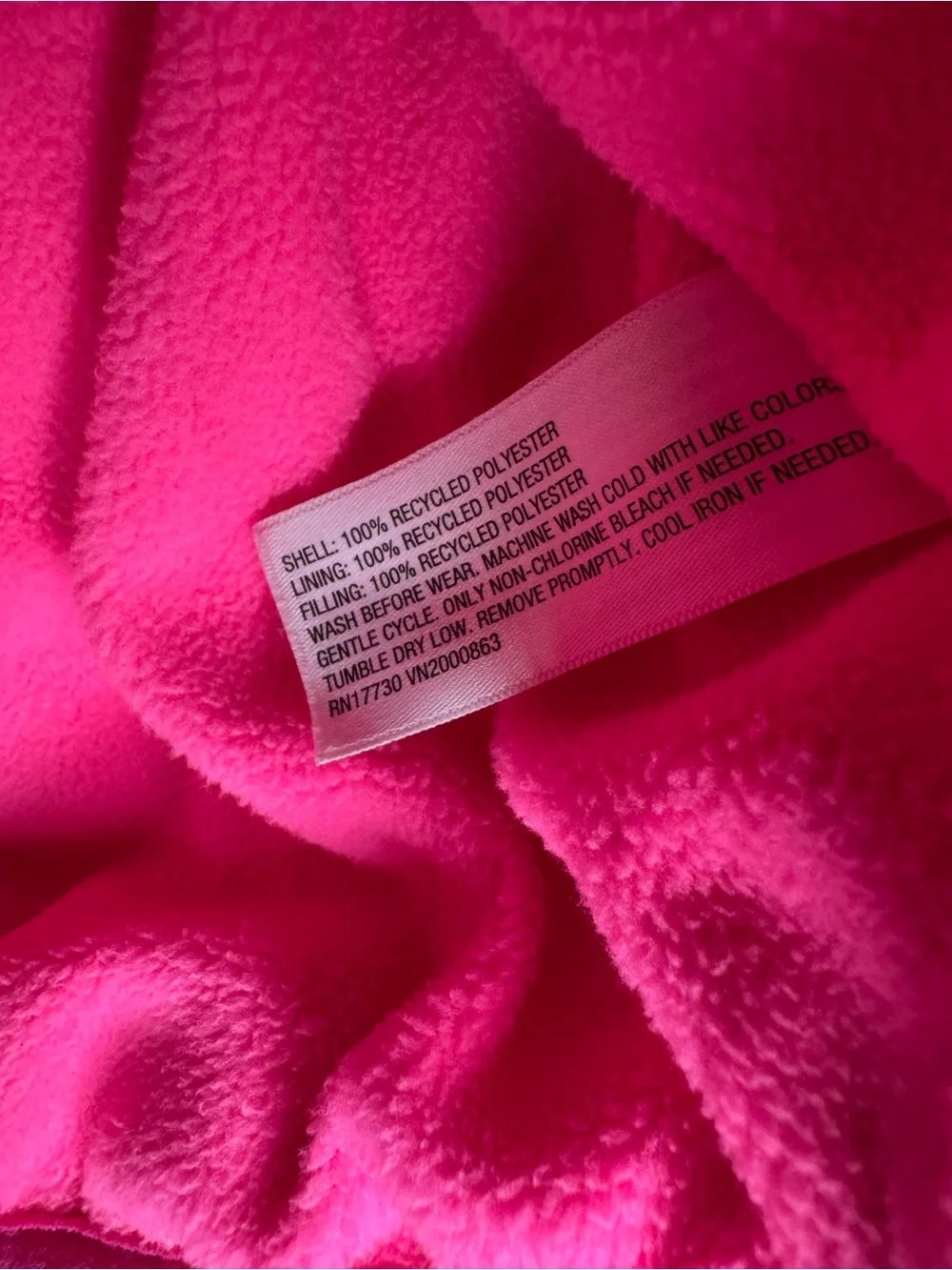 Cat & Jack Toddler Girls Quilted Puffer Hooded Jacket - Bright Pink Size 3T NWT